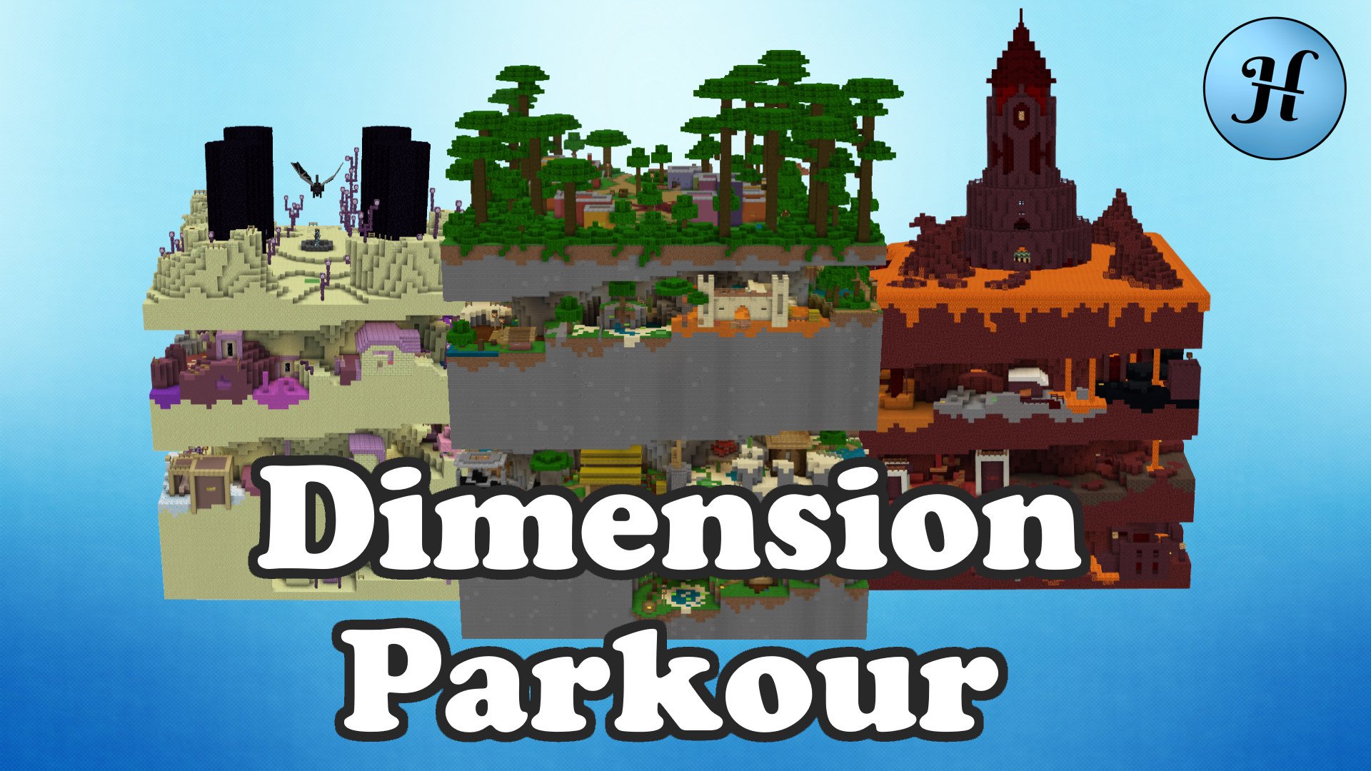 Télécharger Dimension Parkour pour Minecraft 1.15.2
